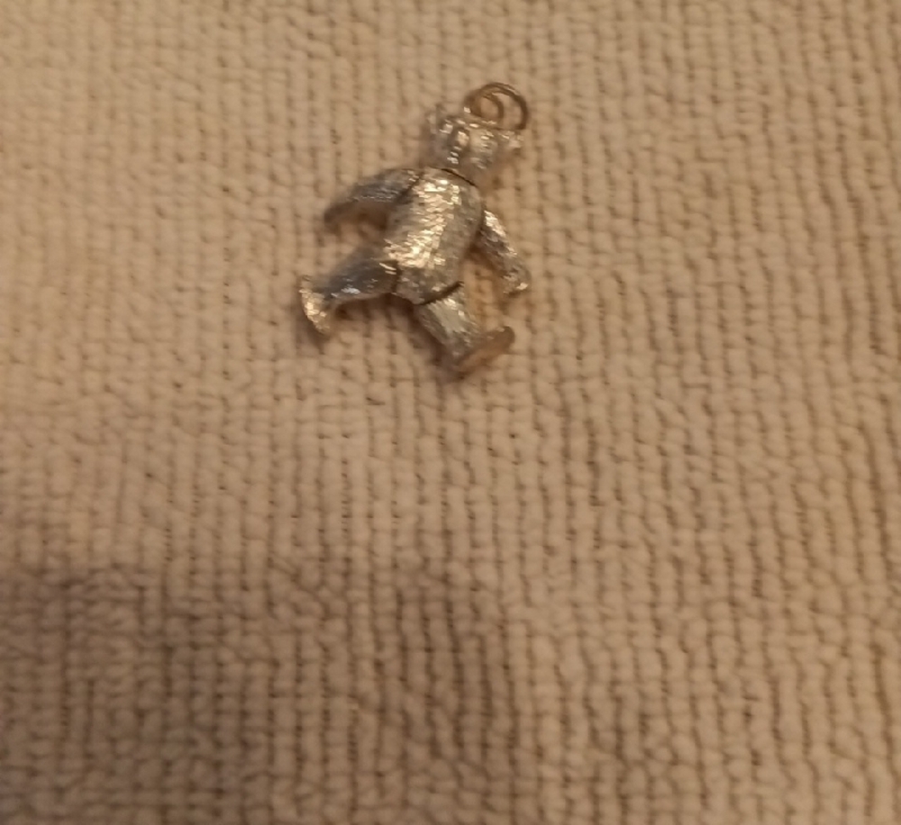 VTG  Sterling Silver Teddy Bear Charm Or Pendant - Picture 4 of 5